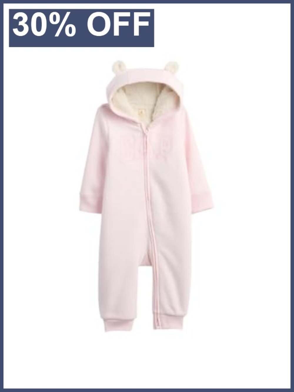 Baby Boys Sherpa One Piece Romper Footed Fuzzy Fleece Long Sleeve